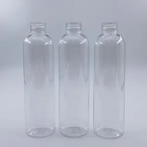 زجاجة بلاستيكية شفافة سعة 200 مل بسعر المصنع زجاجة بشكل حلزونية زجاجة بخاخ بفم