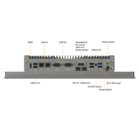 Monitor LCD Táctil Capacitivo Industrial, Panel PC Industrial, Panel PC Todo en Uno con Doble LAN Integrado en Máquina CNC