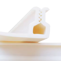 Profilé en PVC extrudé écologique pour rideaux, rails de portes ou supermarchés, avec services de découpe et de moulage sur mesure