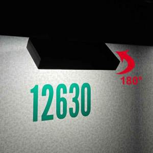 Lampes solaires d'extérieur pour numéros de maison, lumière solaire réglable pour plaque de signalisation d'adresse, lumière murale pour maison, <span class=keywords><strong>jardin</strong></span>, patio, cour - Product Image 4