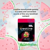 Gummies de créatine à marque privée SUNI, favorisent la croissance musculaire chez l'adulte, saveur pastèque, gummies énergétiques à la créatine pour la croissance musculaire