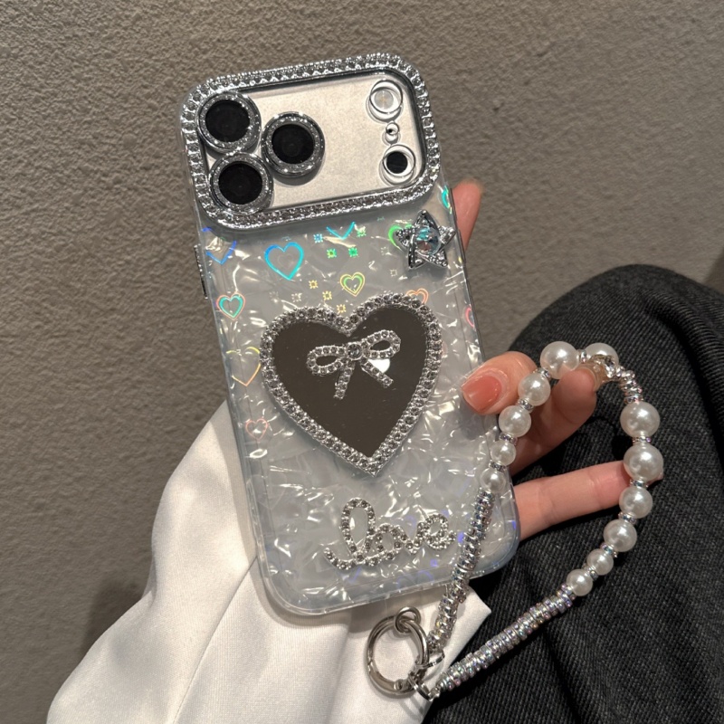 White with pearl chain