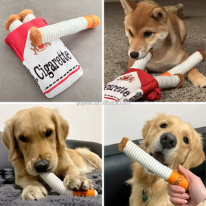 Divertidos 3 Paquetes <span class=keywords><strong>de</strong></span> Juguetes para Perros con Forma <span class=keywords><strong>de</strong></span> Caja <span class=keywords><strong>de</strong></span> Cigarrillos, Juguete Chirriante para Esconder Golosinas, Juguete para Esconder y Buscar - Product Image 4
