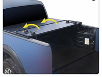 Couverture de benne rigide pliable en trois parties en aluminium Maxus T60 pour accessoires 4x4