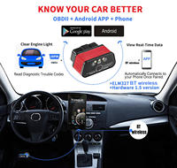 OBD 11 y OBD2 para Bluetooth 4,0/5,0, Detector de fallas de coche, lector de código inteligente para Android y Apple, diagnóstico de fallas, computadora de conducción