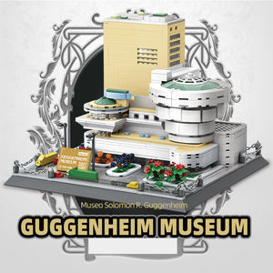 Blocs de construction du Musée Guggenheim de New York (États-Unis), jouets éducatifs pour enfants, petites particules en plastique, cadeau pour enfants, 902 pièces - Product Image 2