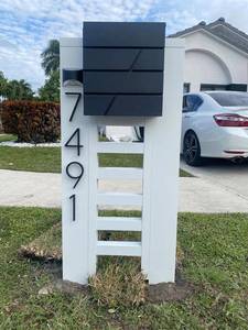 Boîte aux lettres extérieure en métal robuste Serrure à clé sécurisée et boîte postale résistante aux intempéries pour la livraison du courrier à domicile en acier - Product Image 3