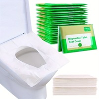 Couvre-siège de toilette jetable écologique soluble dans l'eau, biodégradable, en pâte de bois, pour hôtel et voyage