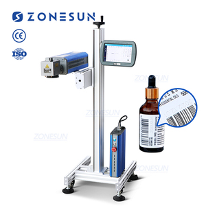 ZONESUN ZS-LM1 automatique en ligne CO2 imprimante Laser PET PVC plastique bouteille en verre codage Date d'expiration impression Machine de marquage - Product Image 1