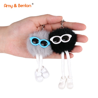Porte-clés en peluche mignon à longues jambes, poupée monstre colorée et pelucheuse, breloque de sac à pattes tombantes pour accessoires de sac à dos