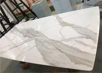 Dalle de pierre artificielle cristallisée en microcristal blanc Super Nano, verre nano