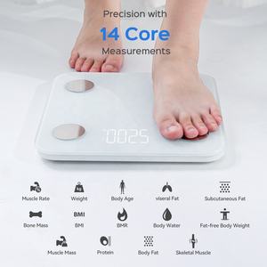 180kg nouvelle balance intelligente Bmi balance de graisse corporelle de salle de bain numérique pour la <span class=keywords><strong>promotion</strong></span> balance intelligente de salle de bain personnelle - Product Image 3