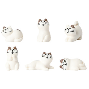 Figurines de chat en résine Lanshuo, miniatures 3D, décorations animales pour la maison, ornements de bureau, artisanat en plastique époxy - Product Image 5