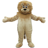 Costume de Mascotte Lion Marron Clair Personnalisable et Moelleux pour Adultes, Idéal pour les Fêtes de Noël et d'Halloween - Service OEM Disponible