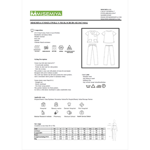 Confezione da 3 Set - Uniforme Sanitaria Unisex 3-817-8312 65% Poliestere 35% Cotone - Product Image 3