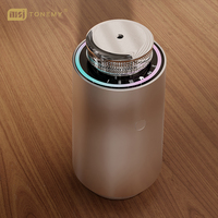 Diffuseur d'huiles essentielles portable 15 ml en aluminium pour voiture et maison, sans eau, avec contrôle par application, diffuseur de parfum à deux fluides pour table