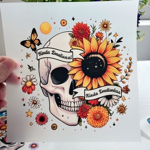 Bán buôn retro hoa sọ dtf truyền nhiệt in ấn Sticker sắt-<span class=keywords><strong>on</strong></span> có thể giặt thiết kế bền vải cho quần áo hàng may mặc - Product Image 4