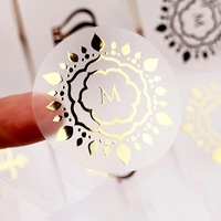 Autocollants en vinyle adhésifs transparents, imperméables, personnalisables avec logo, échantillons gratuits