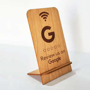 Thân thiện với môi trường NFC phương tiện truyền thông xã hội xem xét bằng gỗ tùy chỉnh thiết kế Google xem xét đứng NFC thẻ cho tiktok/instgram/Facebook/Google - Product Image 4