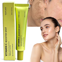 Sérum Booster Vitamine C 30ml avec Glutathion pour un Blanchiment Instantané, Atténuation des Taches Brunes, Réduction des Rides et Ridules, Peau de Verre
