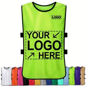 Chalecos Deportivos de Poliéster Personalizados de Fábrica con Logotipo, Venta al Por Mayor, Chalecos Promocionales para Equipos de Fútbol, Baloncesto y Maratón - Product Image 1