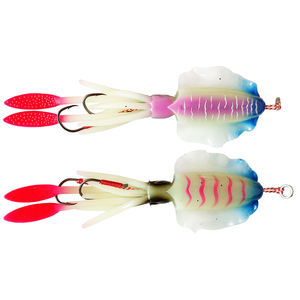 Señuelos de Pesca de calamar suave, 15cm, 60g, cebos <span class=keywords><strong>octupus</strong></span> suaves de pvc respetuosos con el medio ambiente con anzuelos de jigging - Product Image 5