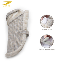 Manteau d'hiver personnalisé en tweed pour chien, avec garniture en fausse fourrure, veste chaude pour animal de compagnie, design à double boutonnage, sangle réglable, vêtement d'extérieur pour chiot contre le froid