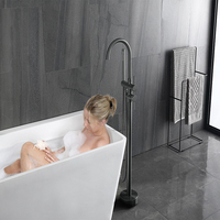 Robinet mélangeur chaud-froid salle de bains, fabricant chinois, robinet de baignoire romaine sur pied