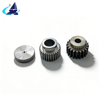 Engrenage droit de précision trempé OEM 45 #   Roue d'engrenage droite en acier pour boîte de vitesses industrielle, automatisation, robot, équipement d'emballage