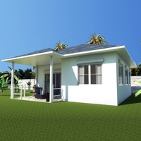 Villas préfabriquées de luxe bon marché pour le glamping d'hôtel petites maisons faciles à assembler avec panneau sandwich pour abri d'auto à vendre