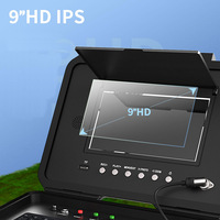 Caméra d'inspection de canalisations 23 mm avec objectif 1080P, écran LCD HD 9 pouces, câble de 20 m, détecteur de tuyaux souterrains, endoscope avec clavier et DVR