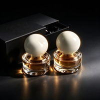 Flacons de parfum en verre de haute qualité avec capuchon rond élégant, acceptant les services personnalisés pour les marques de luxe