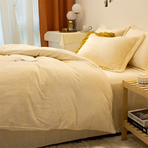 Housse de couette en velours duveteux, drap de <span class=keywords><strong>lit</strong></span> polaire en flanelle Micro, ensemble de literie pour l'hiver - Product Image 3
