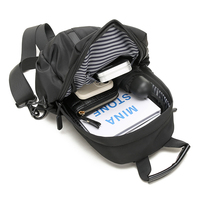 Bolsa de pecho con conexión USB portátil Bolsa de pecho impermeable para hombres de moda de gran capacidad