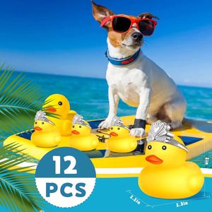 Patitos de Goma con Corona/Gafas de Sol/Sombreros/Accesorios para la Cabeza, Pequeños, Mini, para Carnaval, Crucero, Cumpleaños, Juguetes para Bañera, al por Mayor - Product Image 2