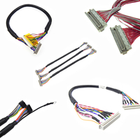 Câble LVDS personnalisé 20p 30p 40p avec faisceau de câbles et isolation PTFE/PVC pour interface de caméra de recul électronique Audi