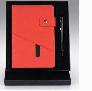 Opciones Populares para Personalizar: Set de Cuadernos de Tapa Dura con Diseño de Hoja Verde y Bolígrafo, Planificador de Cuero para Refrigerador - Product Image 1