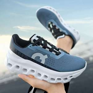 Zapatillas Deportivas Transpirables para Hombre - Zapatillas Casuales Ligeras de Malla, Zapatillas Deportivas Antideslizantes para Caminar con Suela de Goma Acolchada - Product Image 1