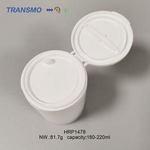 Pots cosmétiques biodégradables 180-220 ml avec bouchon large en plastique pour lotion, crème contour des yeux et emballage cosmétique - Product Image 6