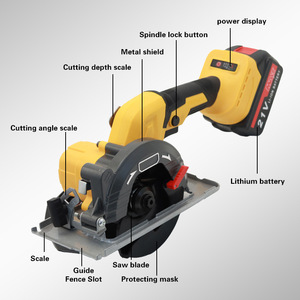 Cordless Circular Saw 21V Lithium Battery Rechargeable Electric Woodworking Portable Handheld Power Tool - Product Image 1