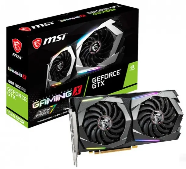 MSI GeForce GTX 1660 슈퍼 게임 X 6G Pc 게임 비디오 카드 GDDR6 192 비트 메모리 인터페이스 GTX 1660 S 그래픽 카드