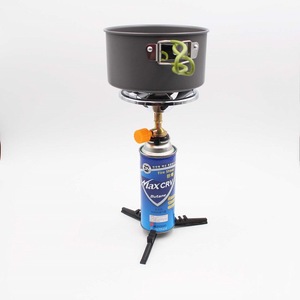 Portable Gas <b>Stove</b> Butane Fuel Stainless Steel One Piece Outdoor Camping <b>Stove</b> With Stand - Product Image 4