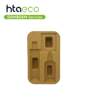 Inserts en fibres de pulpe moulées de qualité supérieure pour les soins de la peau et les cosmétiques, emballage durable en pulpe moulée par pression humide