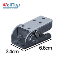 WELLTOP Accessoires de meubles à bas prix, quincaillerie, charnière de table pliante à 90 degrés à verrouillage automatique, supports d'extension