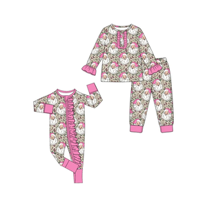 Pyjamas de Noël pour bébés filles, tenues imprimées numériquement, ensemble de vêtements pour enfants - Product Image 1