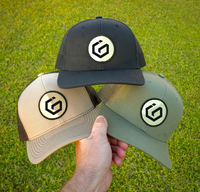 Topi Trucker 6 Panel Berkualitas Tinggi Custom OEM, Logo Patch Kulit, Jaring Berstruktur, Profil Sedang, Bernapas, Karakteristik