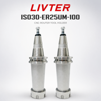 Porte-outils LIVTER ISO30-ER25UM-100 revêtu antirouille pour machine à découper les panneaux de bois