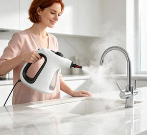 Limpiador a Vapor Portátil Eléctrico de Mano, Suministro a Granel, AC220-240V 1500W, Salida de Vapor Estable de 3 Bares, para Grasa de Cocina y Azulejos del Hogar - Product Image 3