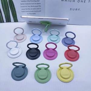 Novelty Gifts Car Magnetic Mobile <b>Phone</b> <b>Ring</b> <b>Holder</b> Painted Adhesive Disc Buckle Accessory Material - Product Image 2