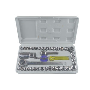 Tuosen 40-Piece Socket <b>Tool</b> Set 1/4 In Carbon Steel For Car And Motorcycle Repair - Product Image 2